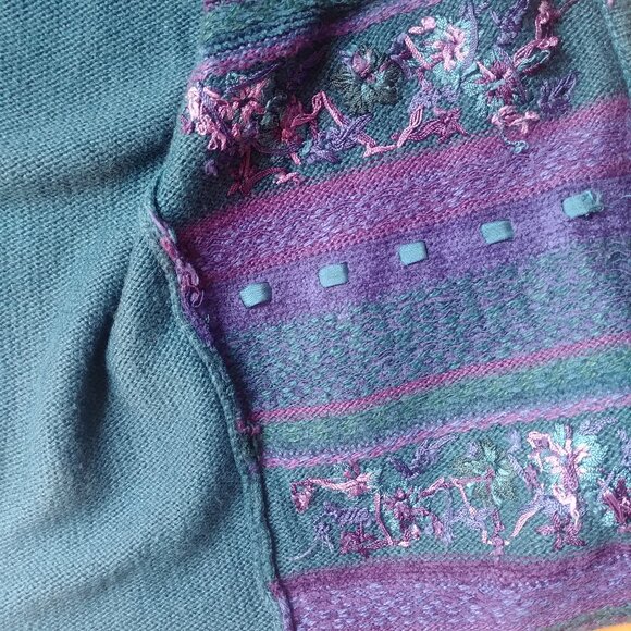 Jantzen Blue and Purple Knit Vest - Picture 9 of 12